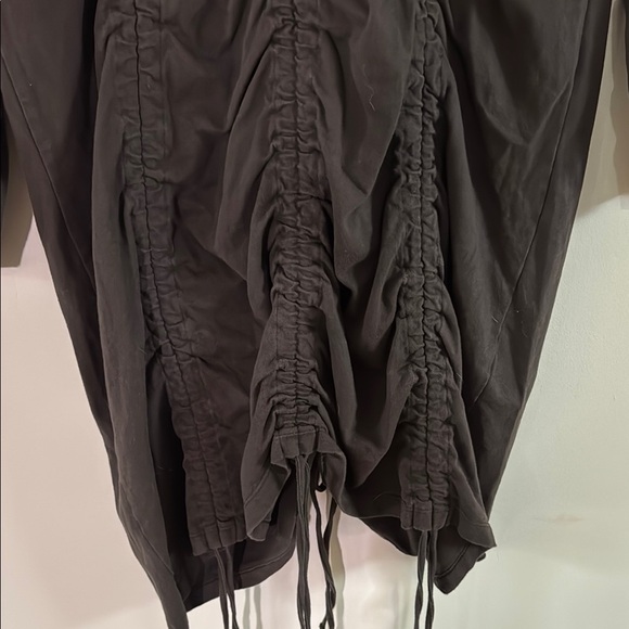 Neon Buddha Ruched Brown tunic Top - Picture 4 of 6